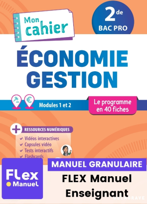 Couverture Pochette Économie Gestion 2de Bac Pro (2025)