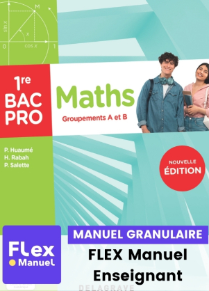 Couverture de la pochette Mathématiques 1re Bac Pro - Groupements A et B