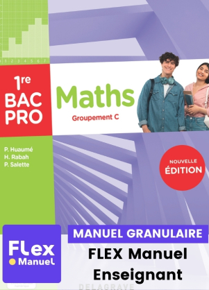 Couverture Pochette Mathématiques 1re Bac Pro - Groupement C (2025)